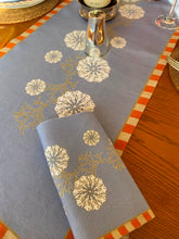 Load image into Gallery viewer, Carrageen Dream Napkins in Sky Blue & Orange Set of 2