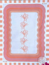 Load image into Gallery viewer, Carrageen Sea Set of 2 Placemats in Peach