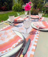 Load image into Gallery viewer, Carrageen Sea Table Runner in Peach