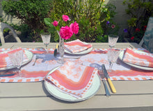 Load image into Gallery viewer, CarrageenSeainPeachTableRunnerandNapkinsbyDesignbybell