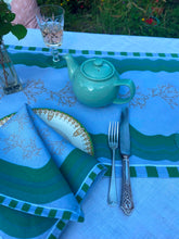 Load image into Gallery viewer, Carrageen Sea Table Runner on 100% Irish Linen. 140cm x 40cm. Designbybell.ie