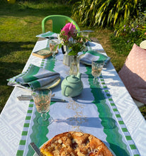 Load image into Gallery viewer, Carrageen Sea Table Runner on 100% Irish Linen. 140cm x 40cm. Designbybell.ie