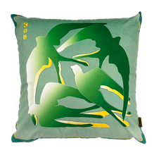 Load image into Gallery viewer, Swallows Wheel in Leaf Green & Sage Ombré on Velvet