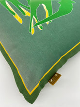 Load image into Gallery viewer, Swallows Wheel in Leaf Green & Sage Ombré on Linen Cotton