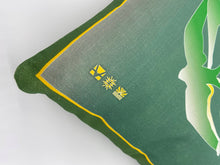 Load image into Gallery viewer, Swallows Wheel in Leaf Green & Sage Ombré on Linen Cotton