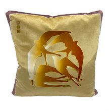 Load image into Gallery viewer, Swallows Wheel in Orange & Dusky Pink on Shimmer Velvet