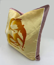 Load image into Gallery viewer, Swallows Wheel in Orange & Dusky Pink on Shimmer Velvet