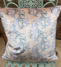 Load image into Gallery viewer, Carrageen Dream in Seagreen &amp; Oyster on Shimmer Velvet
